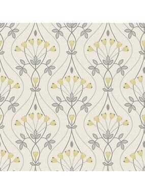 NuWallpaper Grey Wilder Peel & Stick Wallpaper NUS4986 – Scandinavian Floral, Re